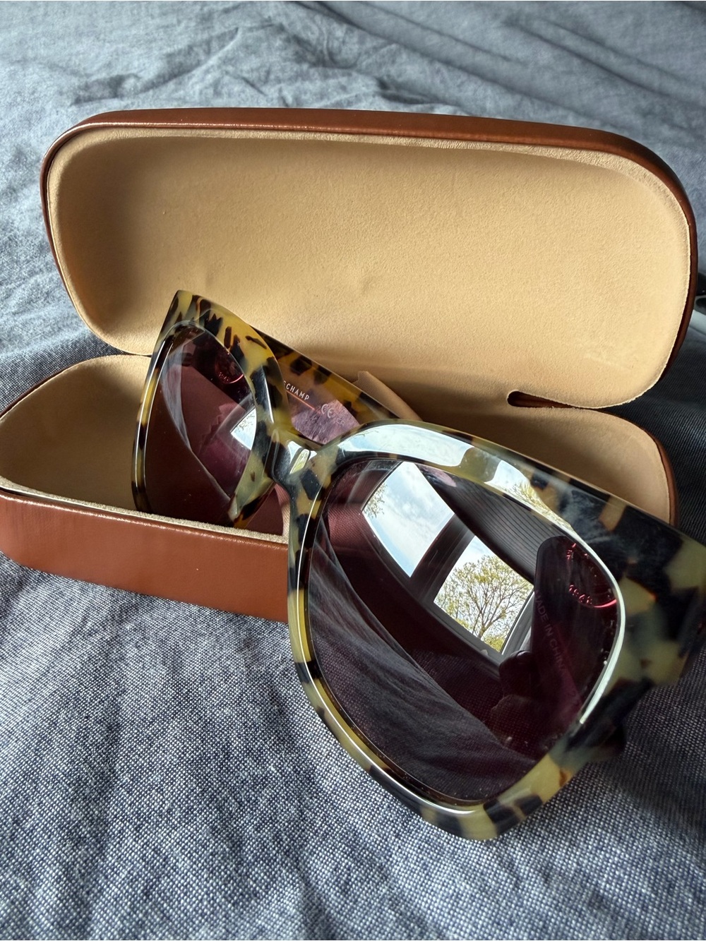 Longchamp Tortoiseshell Sunglasses with Brown Lenses